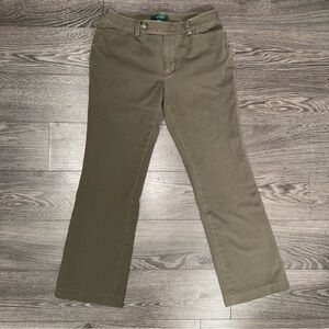 Lauren Ralph Lauren Women’s Adelle Brown Chino Trousers Pants Size 6